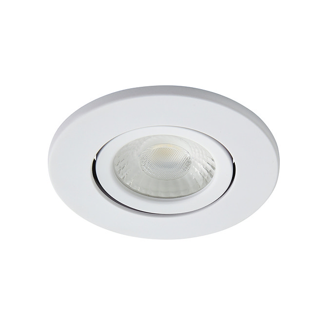 Ellis & Co IP65 LED White Round Tiltable Bathroom Downlight