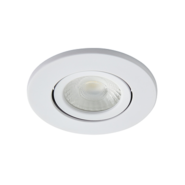 Ellis & Co IP65 LED White Round Tiltable Bathroom Downlight