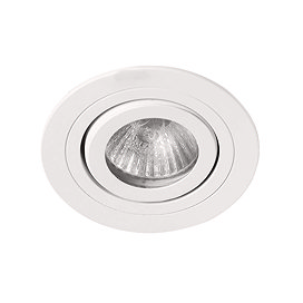 Revive IP65 White Round Tiltable Bathroom Downlight