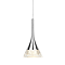 Revive Zirconia Crushed Crystal Single Drop Cone Pendant Light