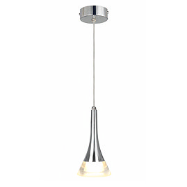 Ellis & Co Zirconia Crystal Single Drop Cone Pendant Light