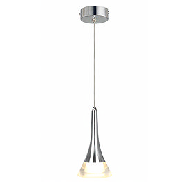 Ellis & Co Zirconia Crystal Single Drop Cone Pendant Light