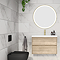 Rhodes White Gloss Marble Effect Wall Tile - 33.3 x 55cm