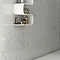 Rhodes White Gloss Marble Effect Wall Tile - 33.3 x 55cm Large Image