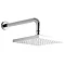 Ultra Rialto Square Fixed Shower Head & Arm - Chrome - A3236 Large Image
