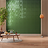 Ricci Green Kit-Kat Wall Tiles - 200 x 200mm