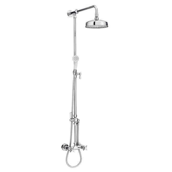 Richmond Traditional Thermostatic Shower with Rigid Riser Kit & Diverter Large Image