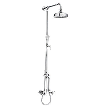 Richmond Traditional Thermostatic Shower with Rigid Riser Kit & Diverter Profile Large Image