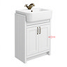 Right Hand Door for Chatsworth 600mm White Semi Recessed Basin Unit