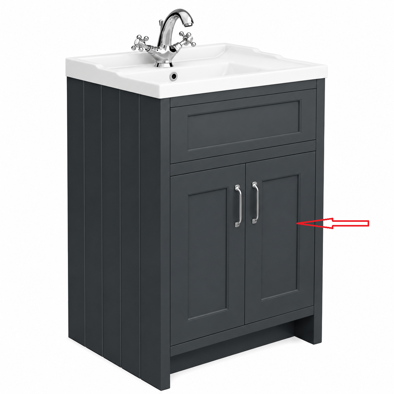 Right Hand Door for Chatsworth Graphite 590mm Vanity Unit