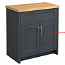 Right Hand Door for Chatsworth Graphite 810mm Vanity Unit