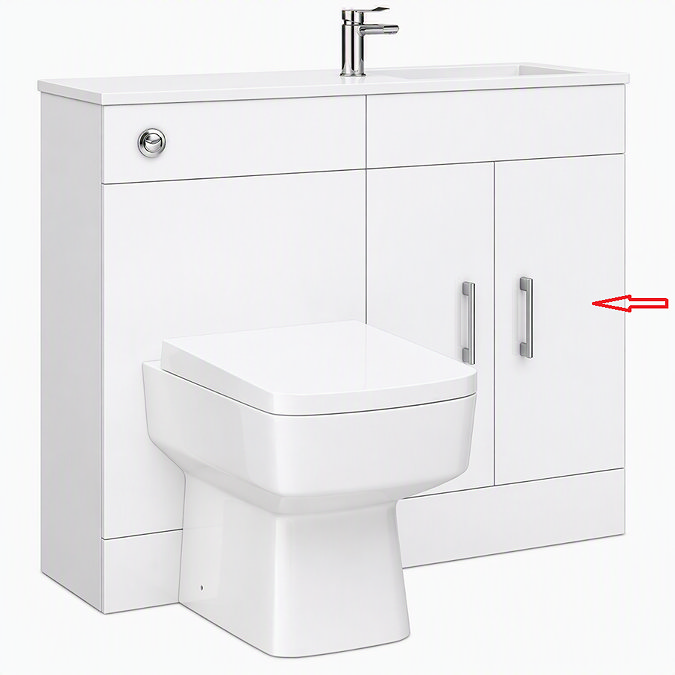 Right Hand Door for Valencia 1000mm Slimline Combination Basin Unit