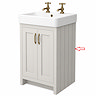 Right Hand Side Panel for Chatsworth 525mm Traditional Grey Vanity Unit