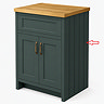 Right Hand Side Panel for Chatsworth 590mm Traditional Green Vanity Unit