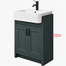 Right Hand Side Panel for Chatsworth 600mm Semi Recessed Green Basin Unit