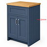 Right Hand Side Panel for Chatsworth Blue 610mm Vanity Unit