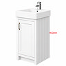 Right Hand Side Panel for Chatsworth Traditional 425mm White Vanity Unit