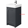 Right Hand Side Panel for Chatsworth Traditional Graphite Vanity Unit 425mm