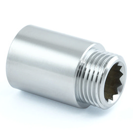 30mm Rigid Radiator Valve Extension 1/2 BSP - Chrome Plated  Large Image