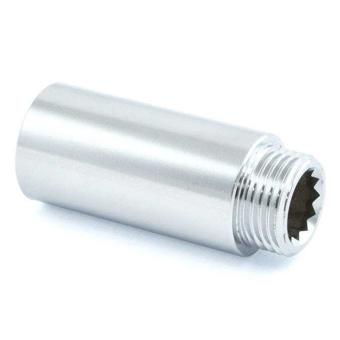 50mm Rigid Radiator Valve Extension 1/2 BSP - Chrome Plated Large Image