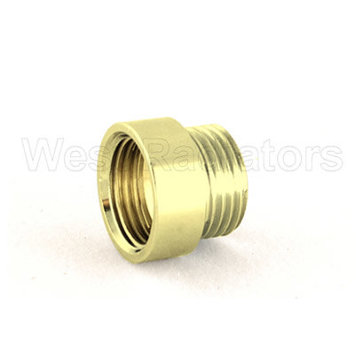 Rigid Radiator Valve Extension 1/2 BSP - Gold Plated at Victorian ...