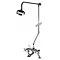 Ultra Rigid Riser Kit for Bath Shower Mixer - Chrome - AK305 Large Image