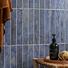 Riley Blue Rustic Stone Effect Wall Tiles - 50 x 300mm