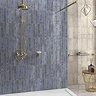 Riley Blue Rustic Stone Effect Wall Tiles - 50 x 300mm