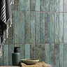 Riley Sage Green Rustic Stone Effect Wall Tiles - 50 x 300mm