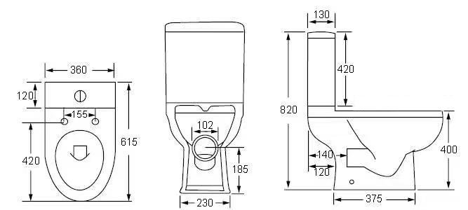 Ringo 4-Piece Modern Bathroom Suite