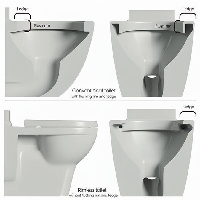 Ringo Rimless Modern Toilet with Soft-Close Seat