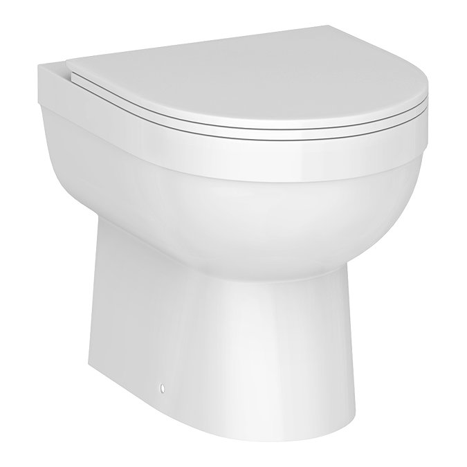 Ringo Rimless Round Back To Wall Pan with Slim Soft-Close Seat