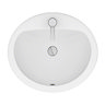 Rio Oval Inset Basin 1TH - 520 x 455mm  Feature Large Image
