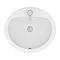 Rio Oval Inset Basin 1TH - 520 x 455mm  Feature Large Image