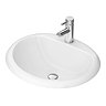 Rio Oval Inset Basin 1TH - 520 x 460mm