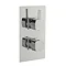 Rio Twin Concealed Thermostatic Shower Valve - Chrome Large Image