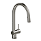 Riobel Azure Single Lever Kitchen Mixer with Pull Down Spray - Stainless Steel