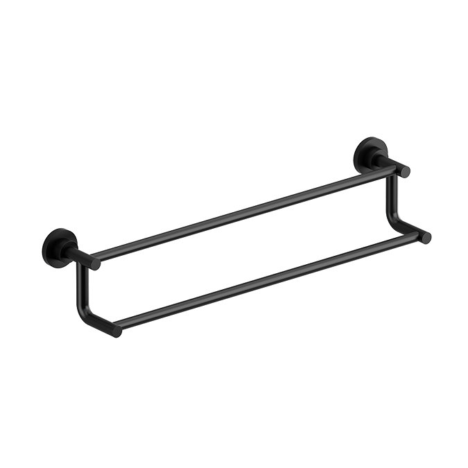 Riobel GS 60cm Double Towel Rail - Black