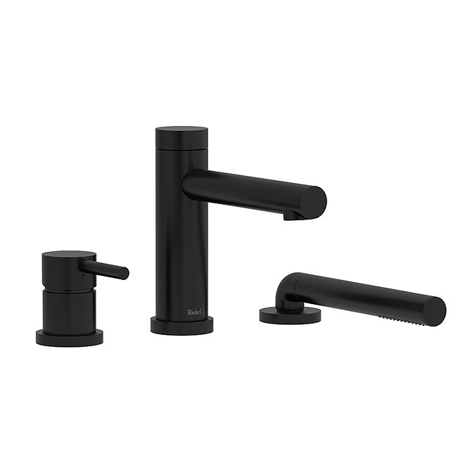 Riobel GS Deck Mounted Bath Shower Mixer - Black