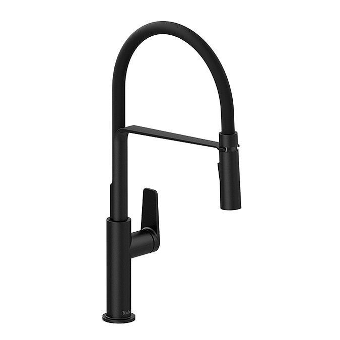 Riobel Mythic Single Lever Kitchen Mixer with Flexible Spout - Black