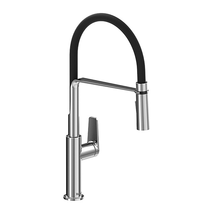 Riobel Mythic Single Lever Kitchen Mixer with Flexible Spout - Chrome