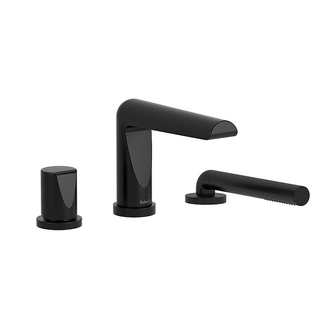 Riobel Parabola Deck Mounted Bath Shower Mixer - Black