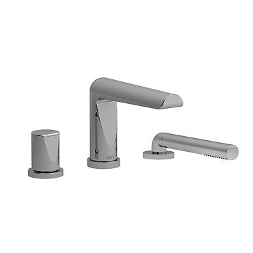 Riobel Parabola Deck Mounted Bath Shower Mixer - Chrome