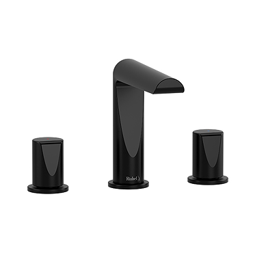 Riobel Parabola Three Hole Basin Mixer - Black