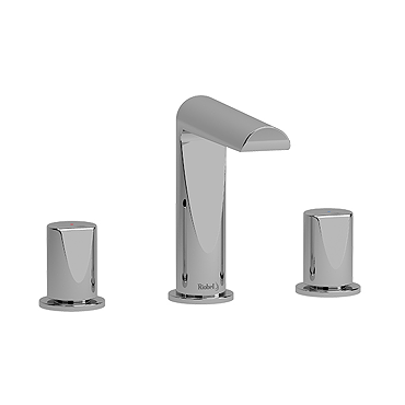 Riobel Parabola Three Hole Basin Mixer - Chrome