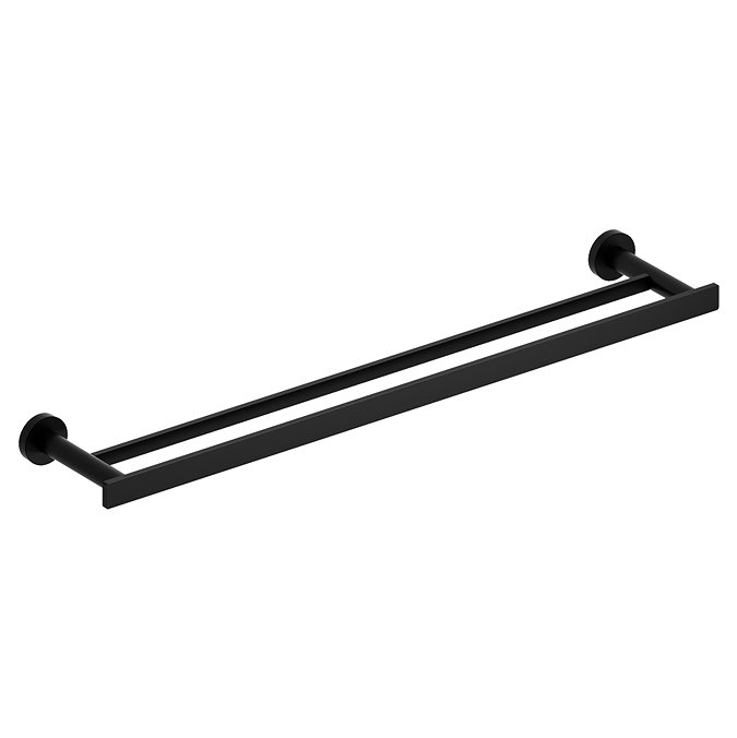 Riobel Paradox 60cm Double Towel Rail - Black