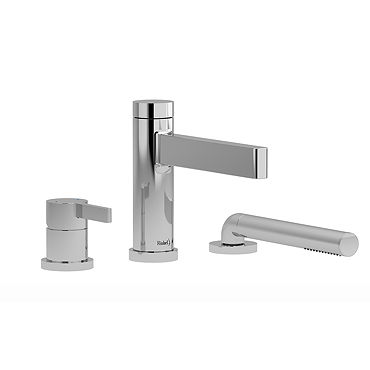 Riobel Paradox Deck Mounted Bath Shower Mixer - Chrome