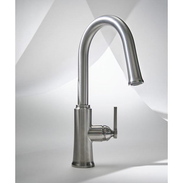 Riobel Trattoria Round Single Lever Kitchen Mixer with Pull Down Spray ...