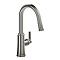 Riobel Trattoria Round Single Lever Kitchen Mixer with Pull Down Spray - Stainless Steel