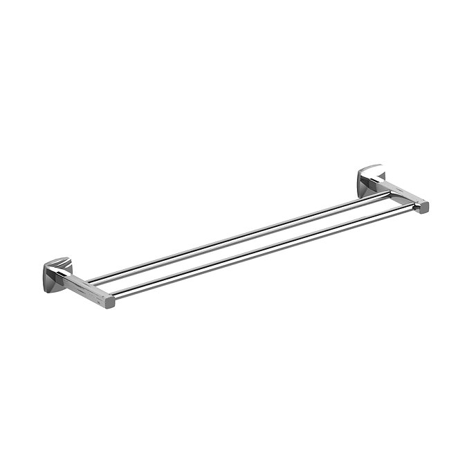 Riobel Venty 60cm Double Towel Rail - Chrome